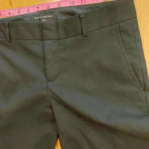 Banana Republic Womens Black Reegan Pants size 2, excellent condition - Picture 10 of 11